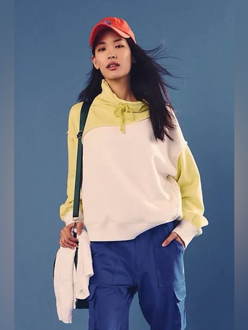NWT Free People Home Stretch Colorblock Pullover